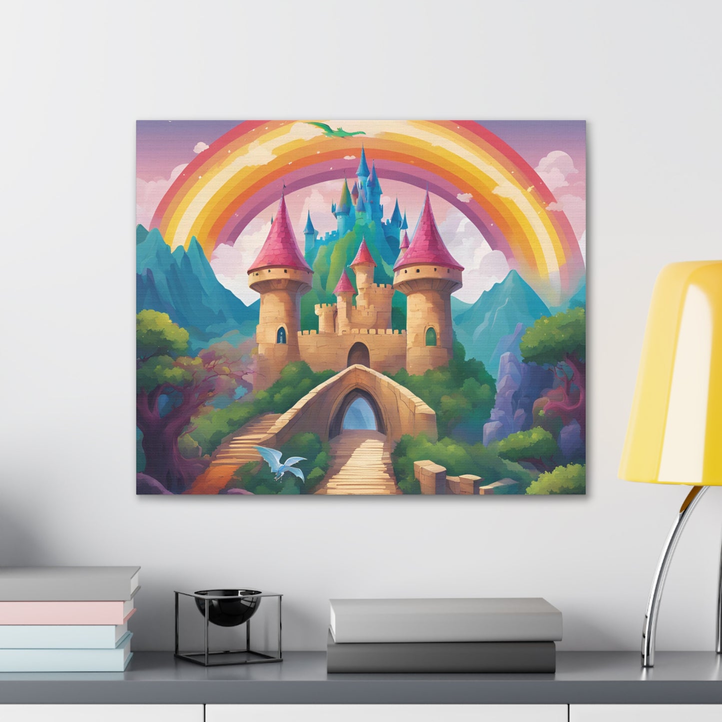 Canvas Gallery Wrap - Enchanted Castle Fantasy Art Home Decor