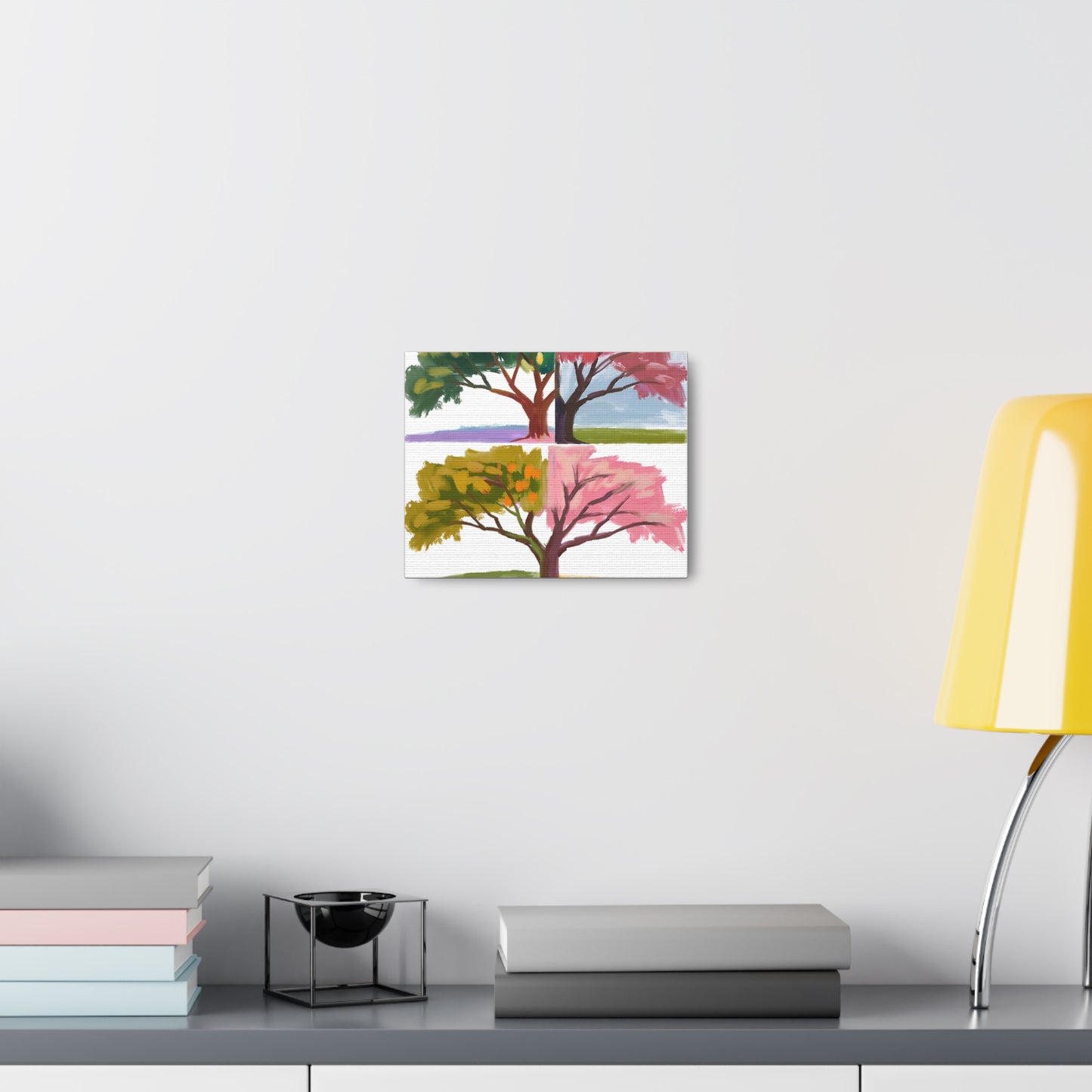 Four Seasons Tree Canvas Gallery Wraps – Nature-Inspired Home Decor