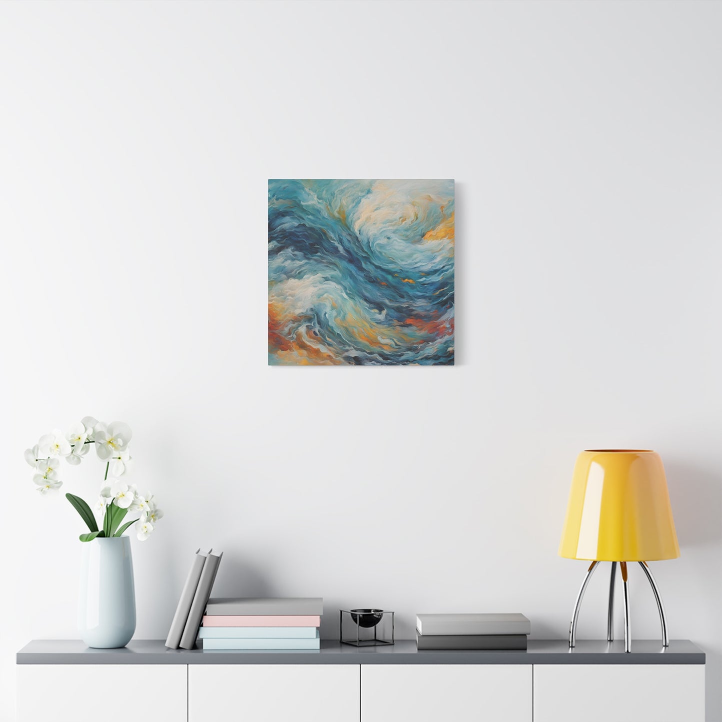 Abstract Ocean Wave Canvas Art