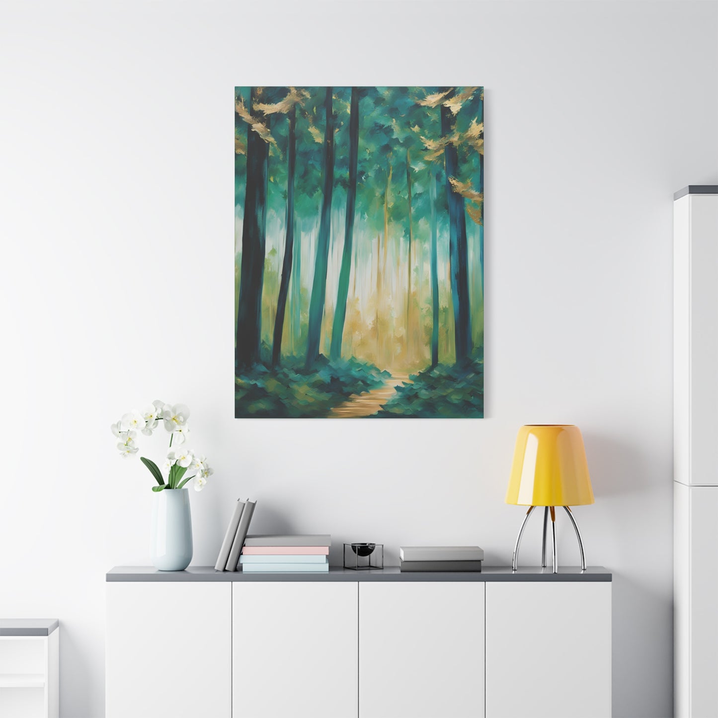 Serene Forest Canvas Wall Art – Tranquil Nature Landscape Print