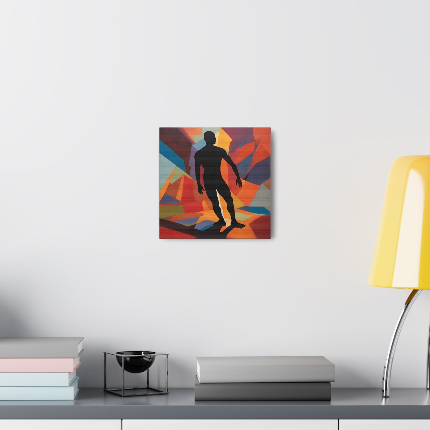 Abstract Canvas Gallery Wrap Shadow vs. Reality - Silhouette Art for Home Decor