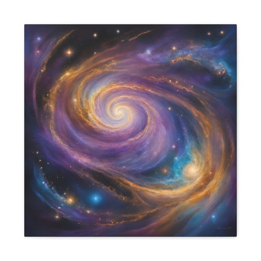 Cosmic Swirl Canvas Gallery Wraps - Galaxy Art for Home Decor