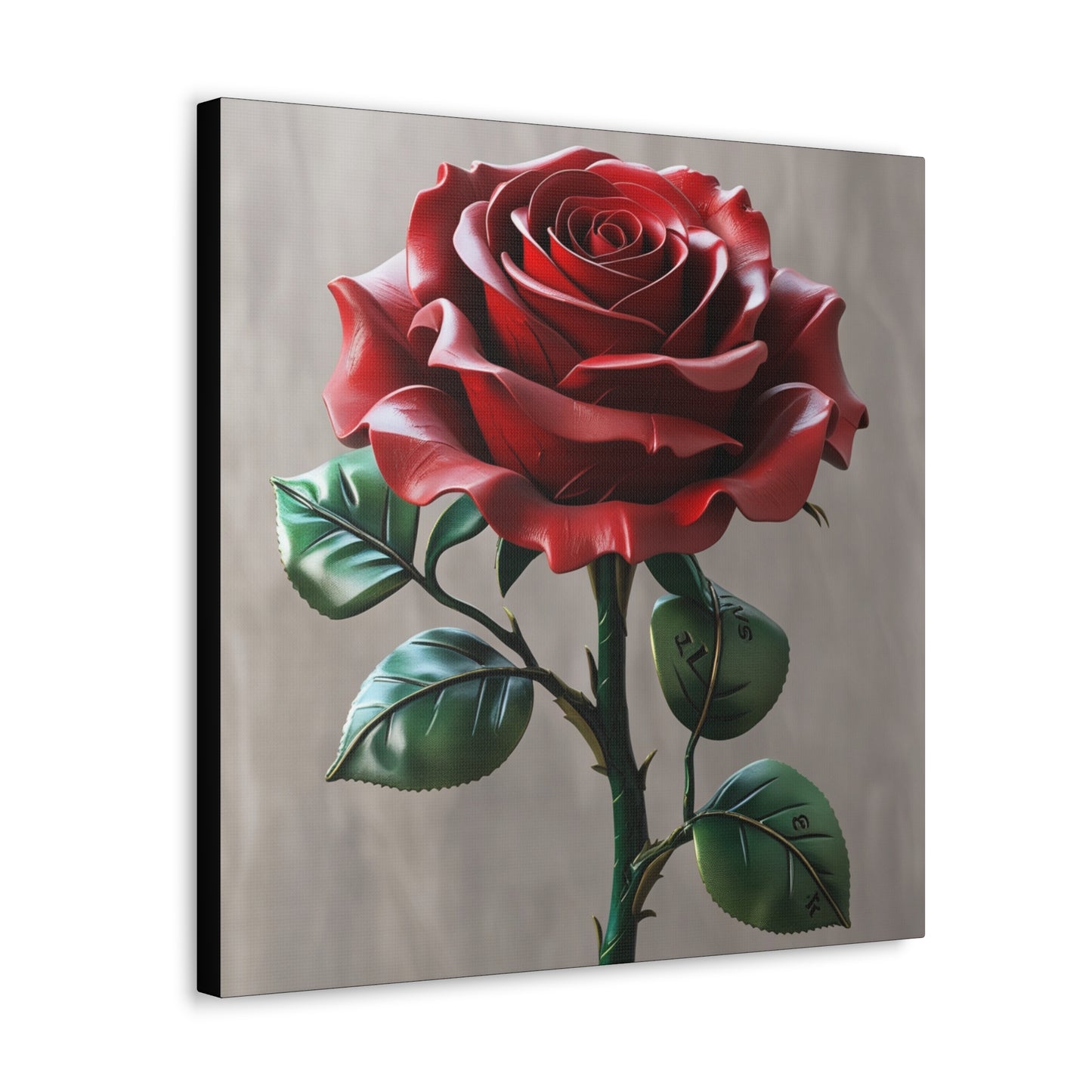 Elegant Rose Canvas Gallery Wrap - Timeless Floral Wall Art for Home Decor