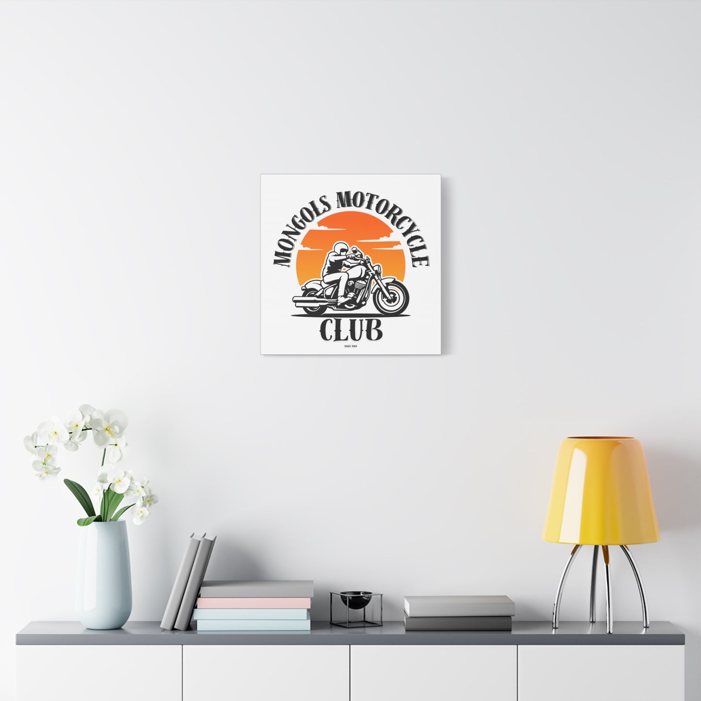 Mongols Motorcycle Club Canvas Art – Bold Wall Decor for True Bikers