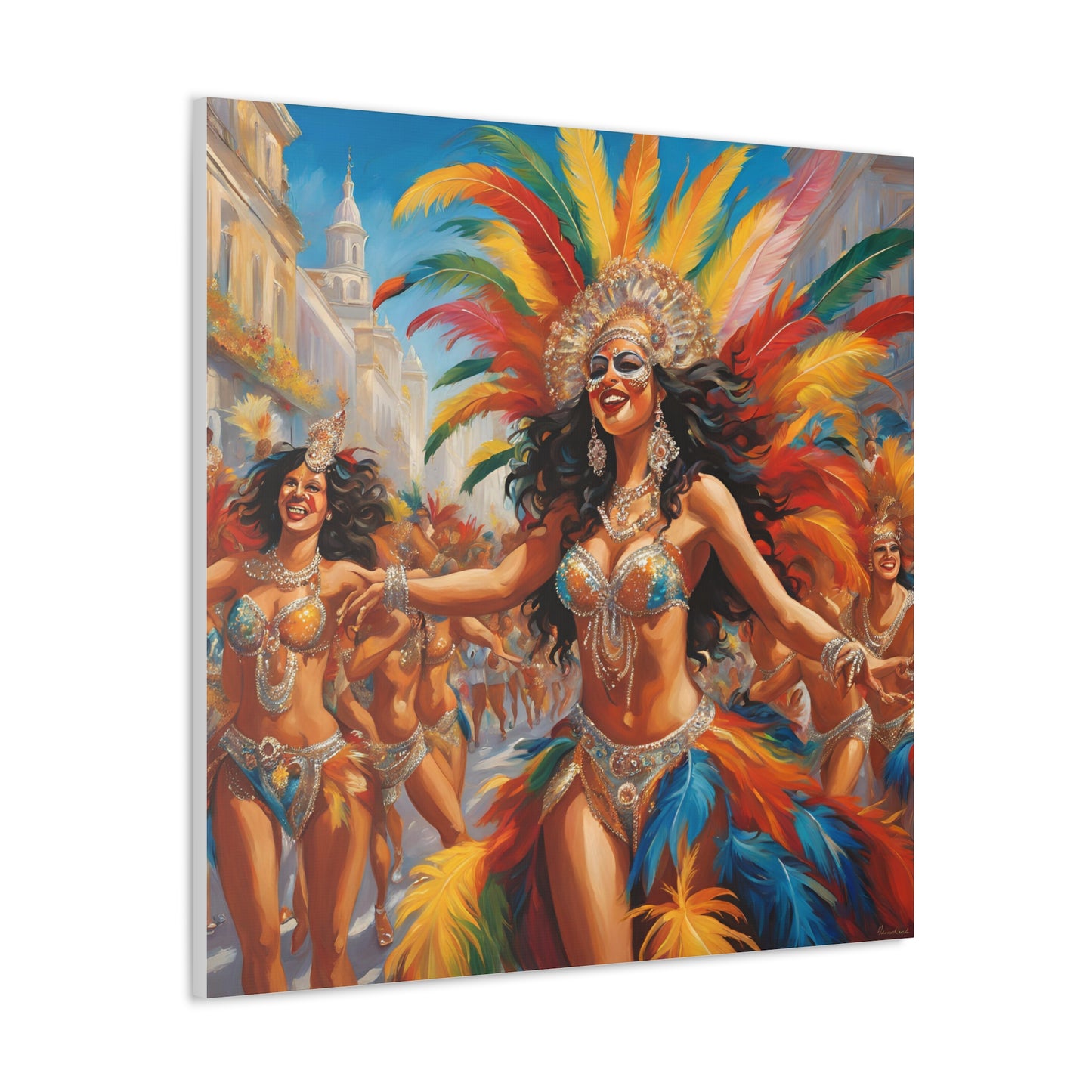 Carnival Celebration Canvas Gallery Wraps - Vibrant Art for Carnival in Brazil