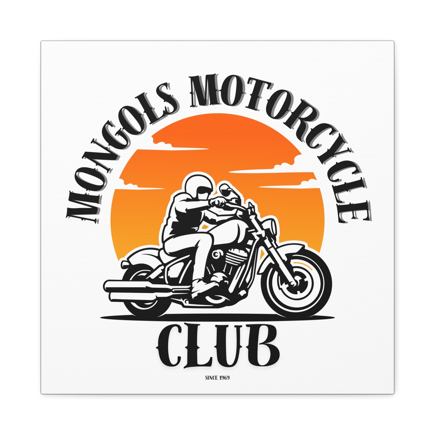 Mongols Motorcycle Club Canvas Art – Bold Wall Decor for True Bikers