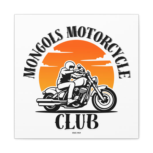 Mongols Motorcycle Club Canvas Art – Bold Wall Decor for True Bikers