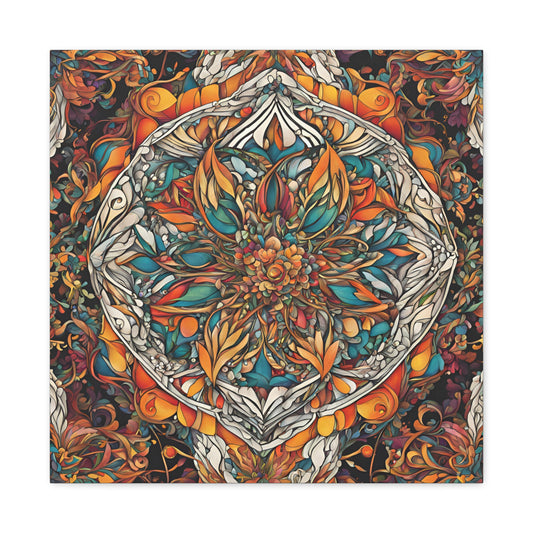 Vibrant Floral Canvas Gallery Wraps - Bohemian Home Decor