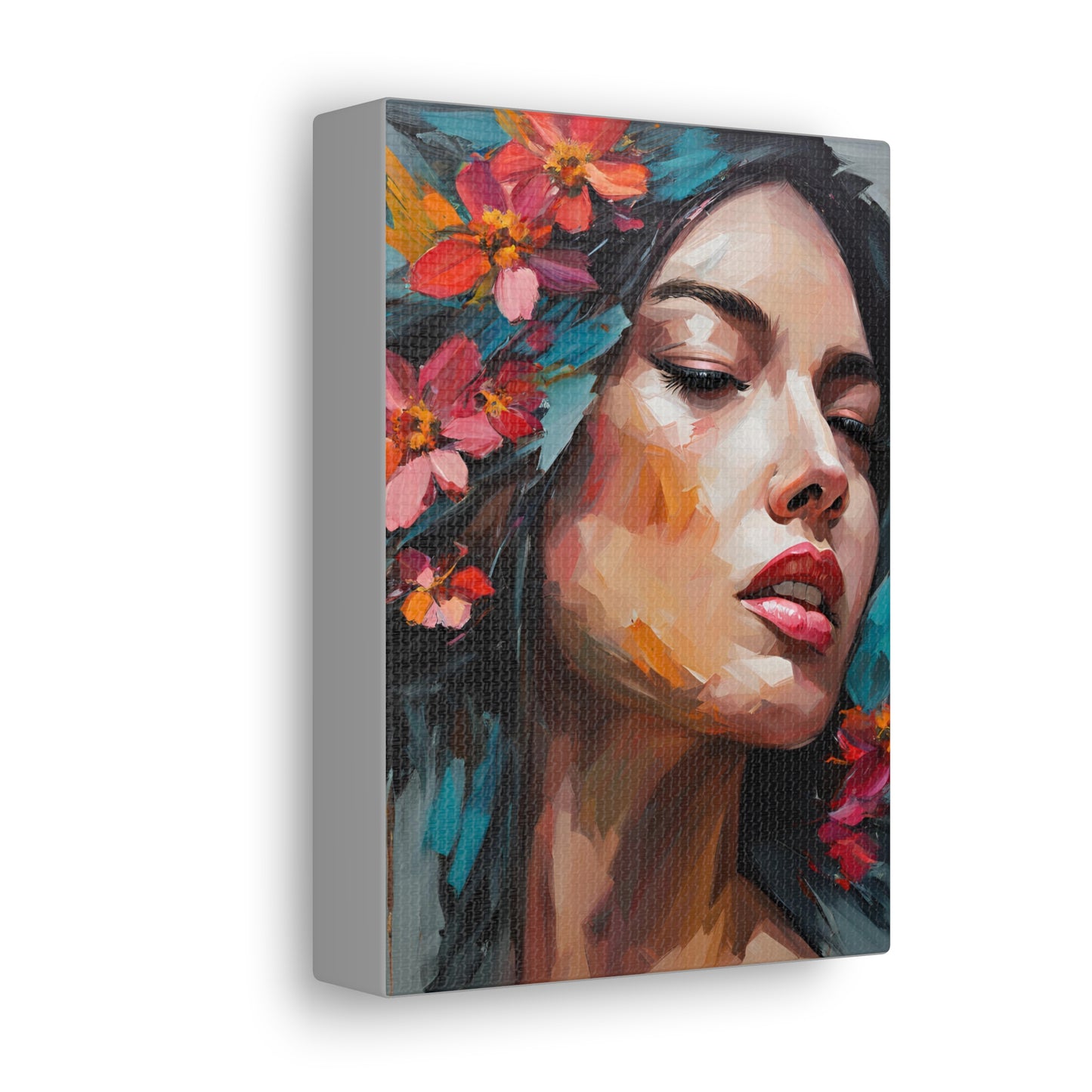 Floral Portrait Canvas