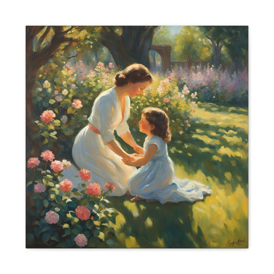 A Mother & Child in a Garden