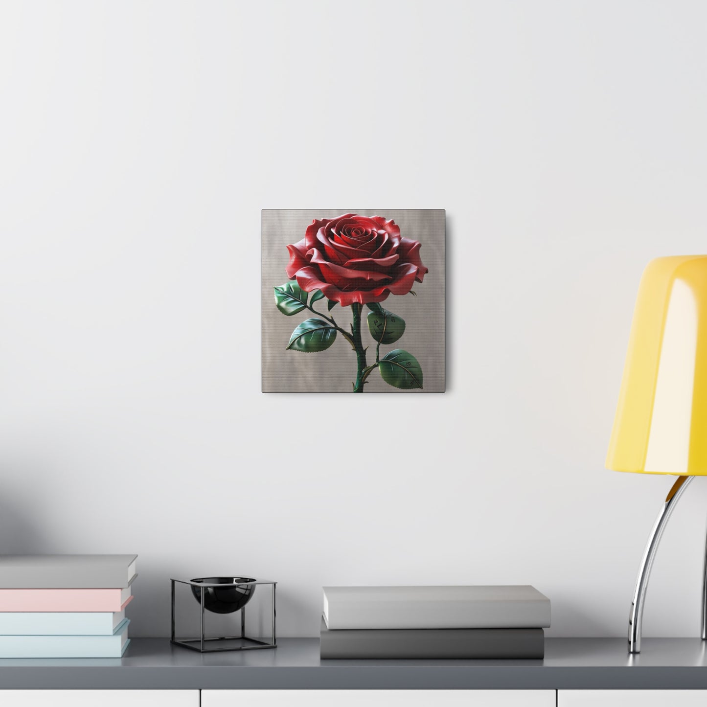 Elegant Rose Canvas Gallery Wrap - Timeless Floral Wall Art for Home Decor