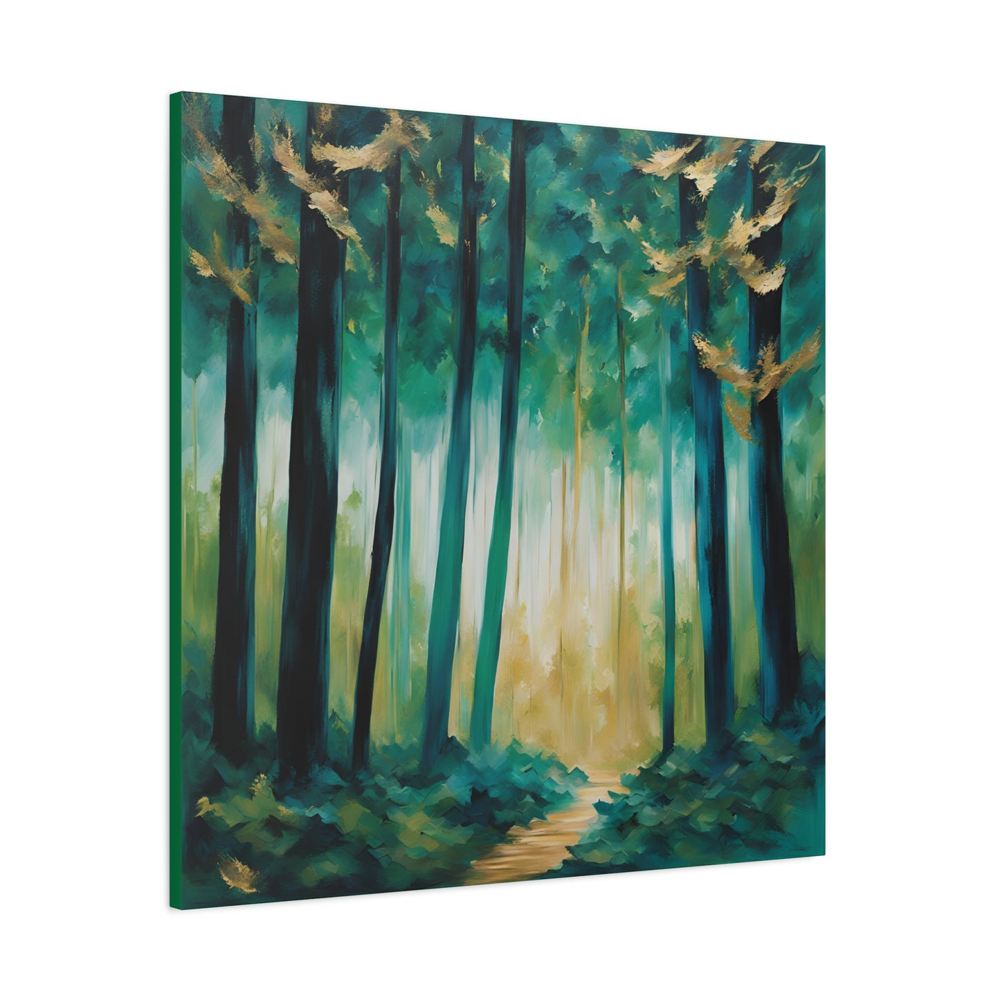 Serene Forest Canvas Wall Art – Tranquil Nature Landscape Print