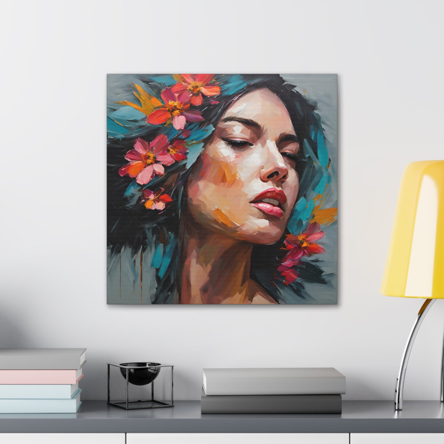 Floral Portrait Canvas