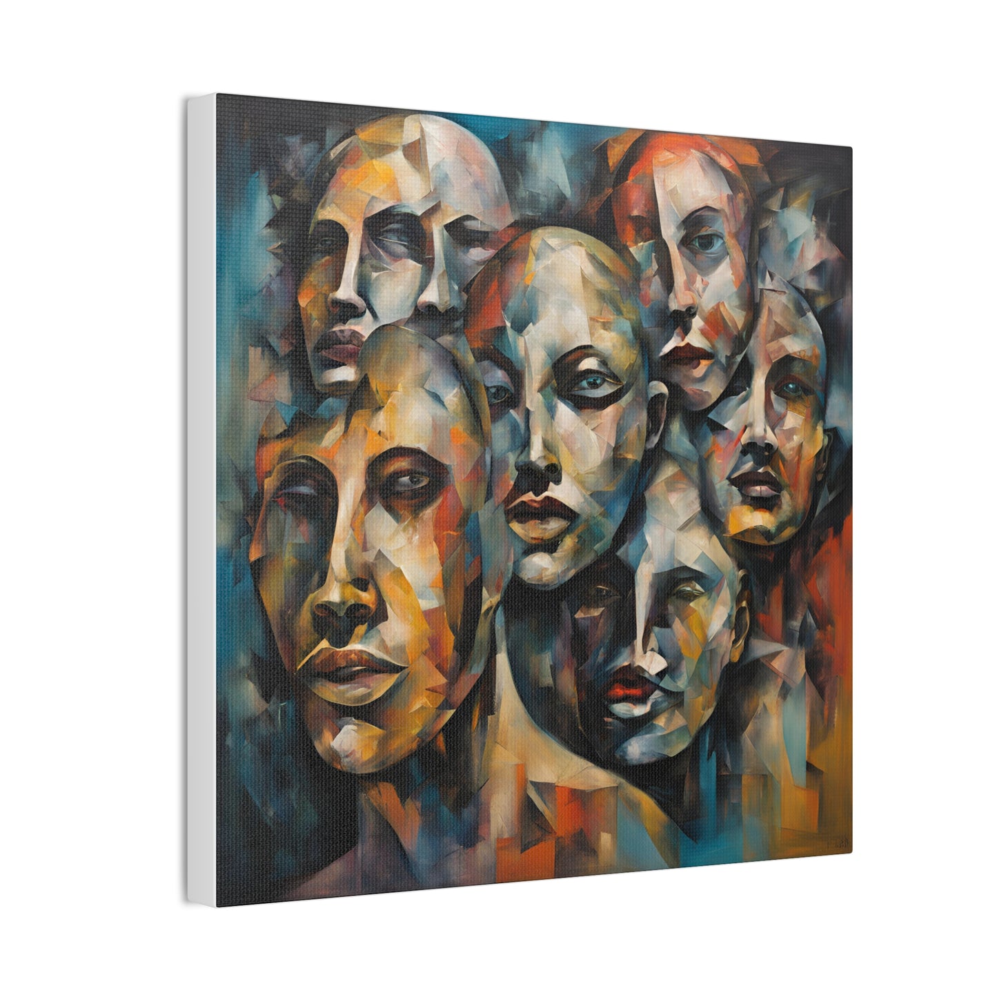 Expressionism Faces Canvas Art - Modern Wall Decor