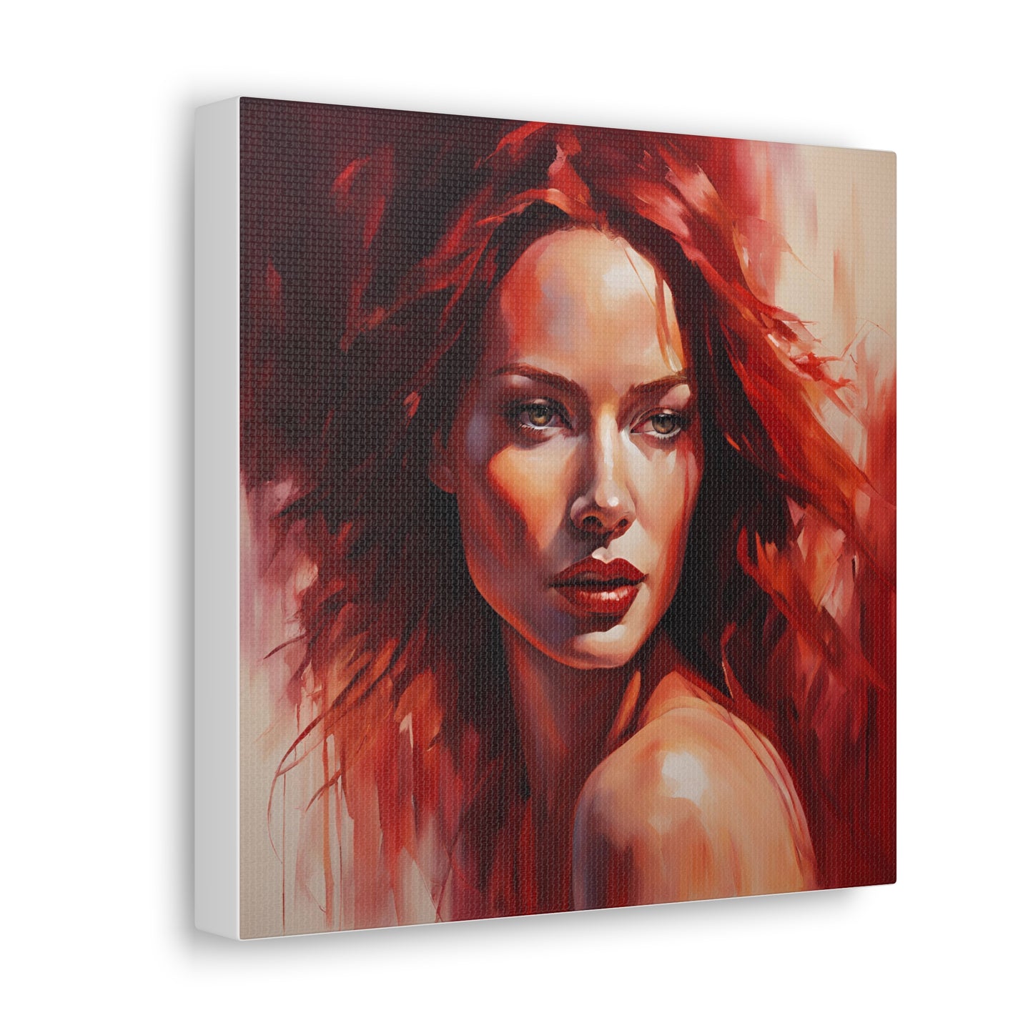 Stunning Canvas Gallery Wrap - Bold Red Art for Modern Spaces