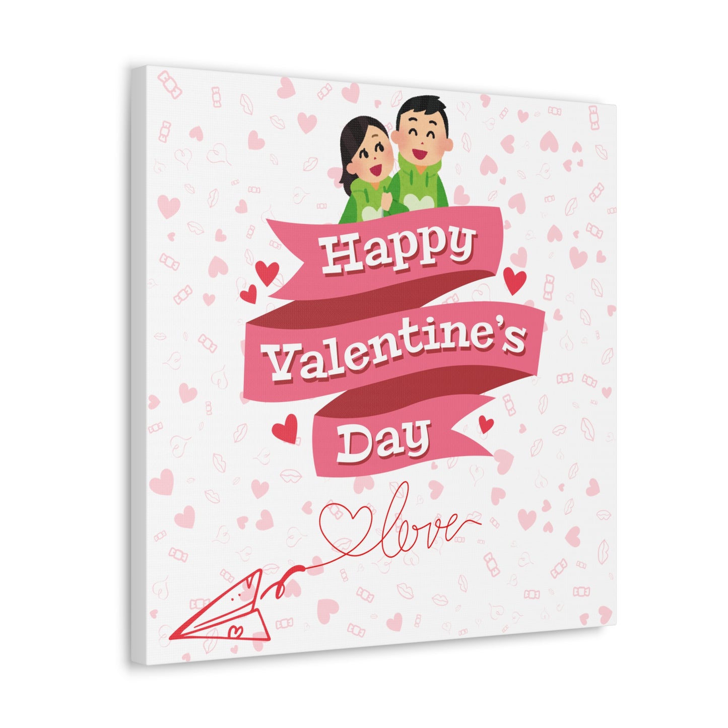 Valentine's Day Canvas Wrap