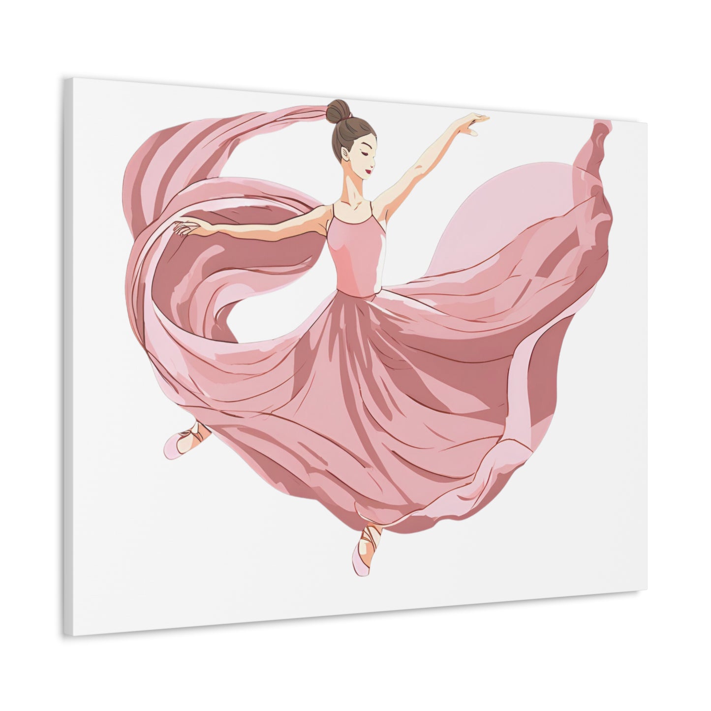 Elegant Ballet Canvas Gallery Wrap - Graceful Dancer Wall Art for Home Decor