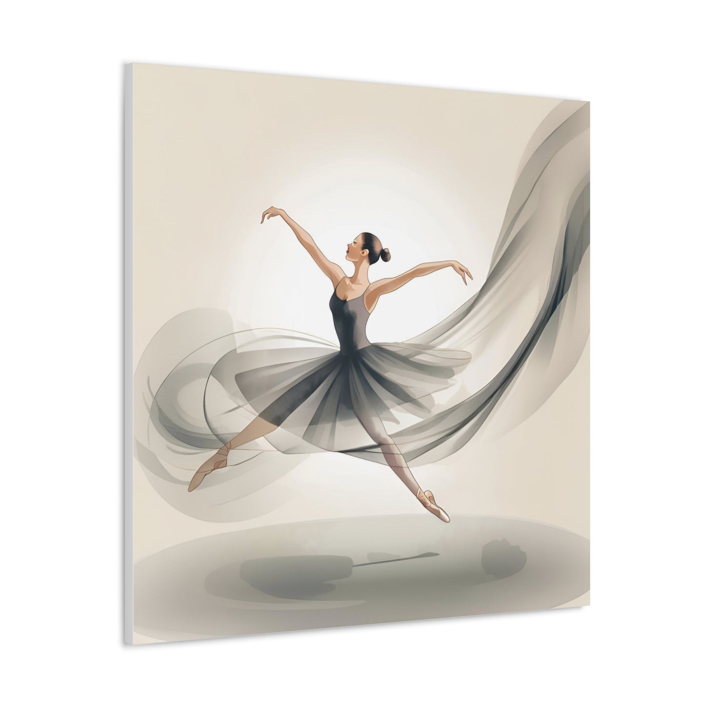 Elegant Ballerina Canvas Gallery Wrap – Chic Wall Art for Dance Lovers