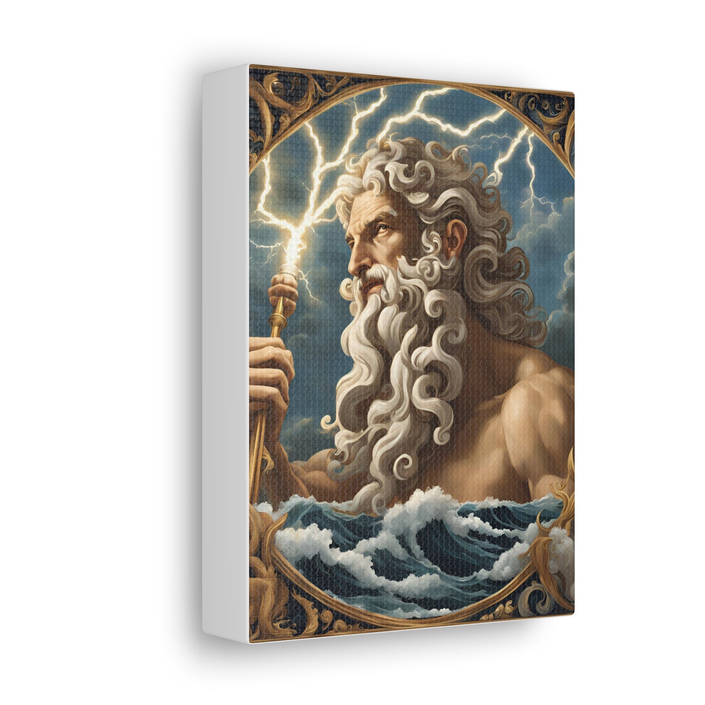 Mythical Zeus Canvas Gallery Wrap - Wall Art for Home Decor