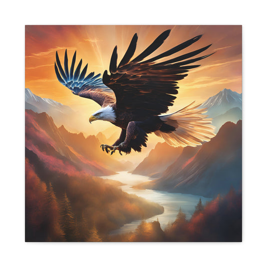 Majestic Eagle Canvas Gallery Wrap - Stunning Wall Art for Nature Lovers