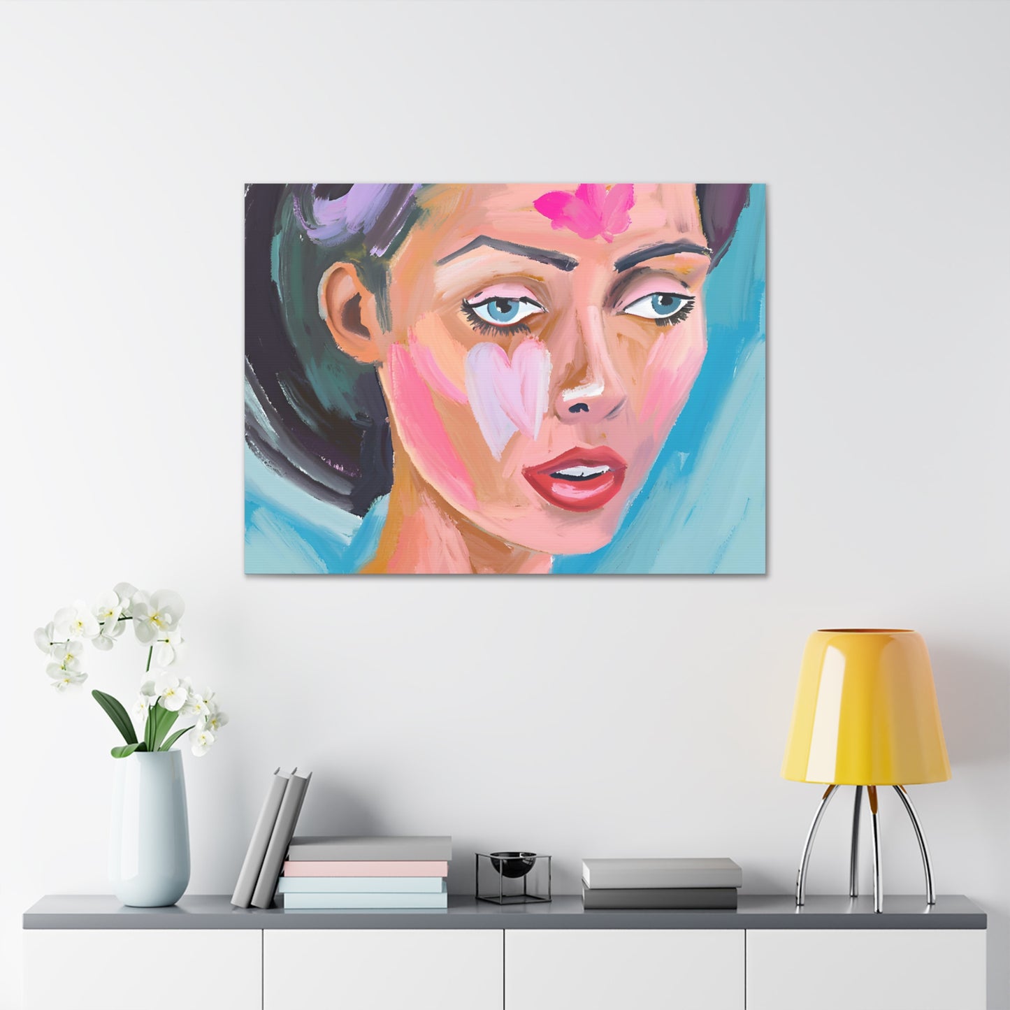 Canvas Wall Art - Vibrant Bold Portrait Art for Home Decor