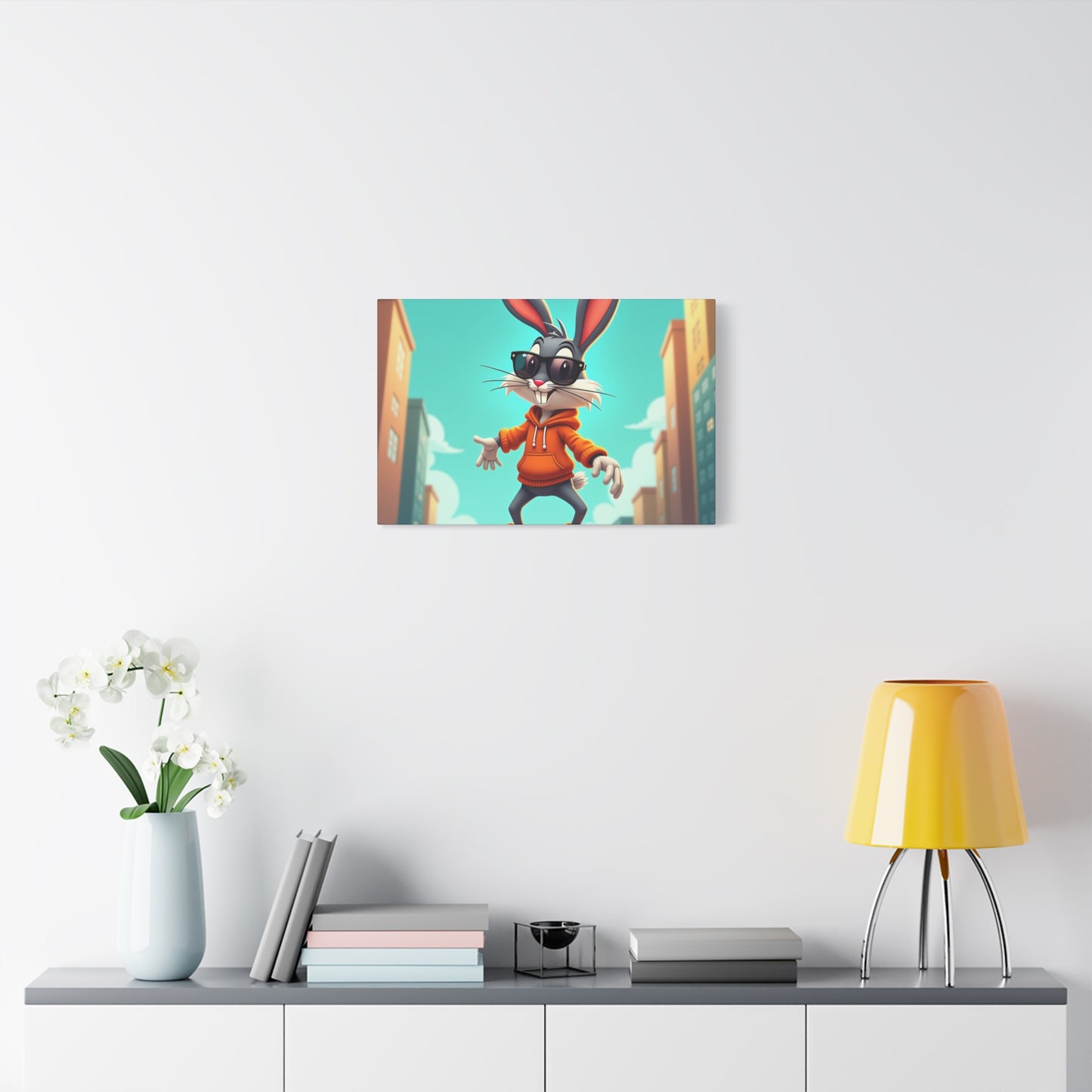 Canvas Print - Cool Cartoon Rabbit Wall Art