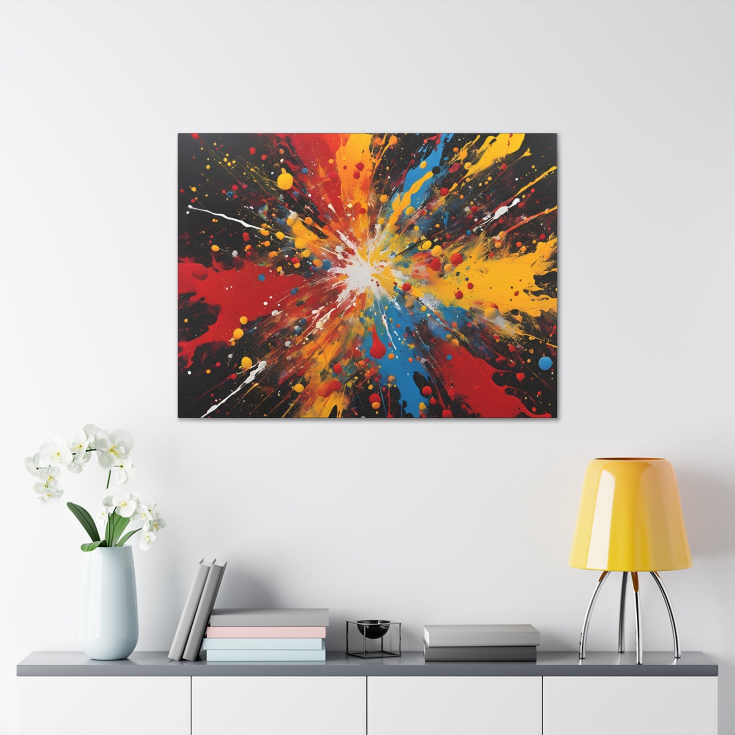 Canvas Gallery Wraps - Explosive Abstract Art for Modern Decor