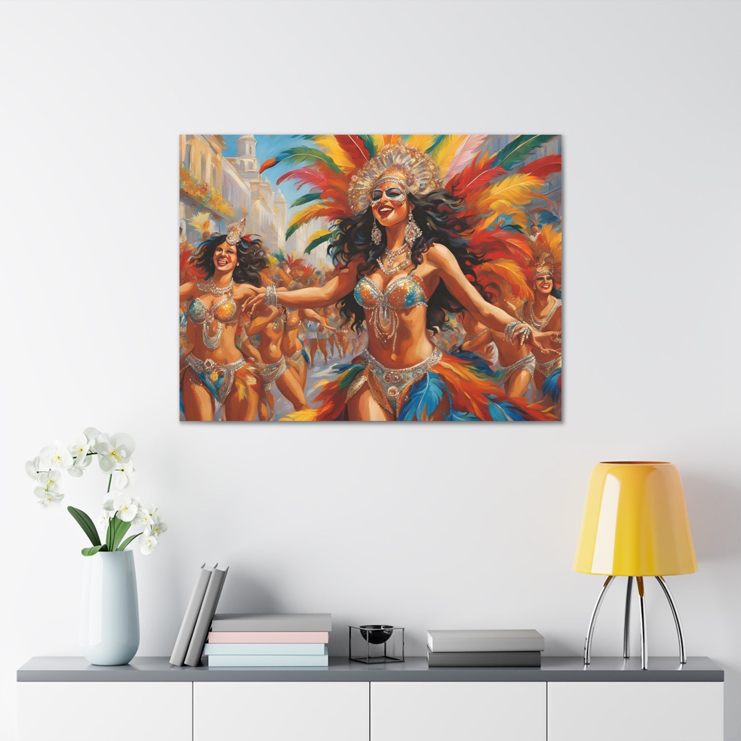 Carnival Celebration Canvas Gallery Wraps - Vibrant Art for Carnival in Brazil