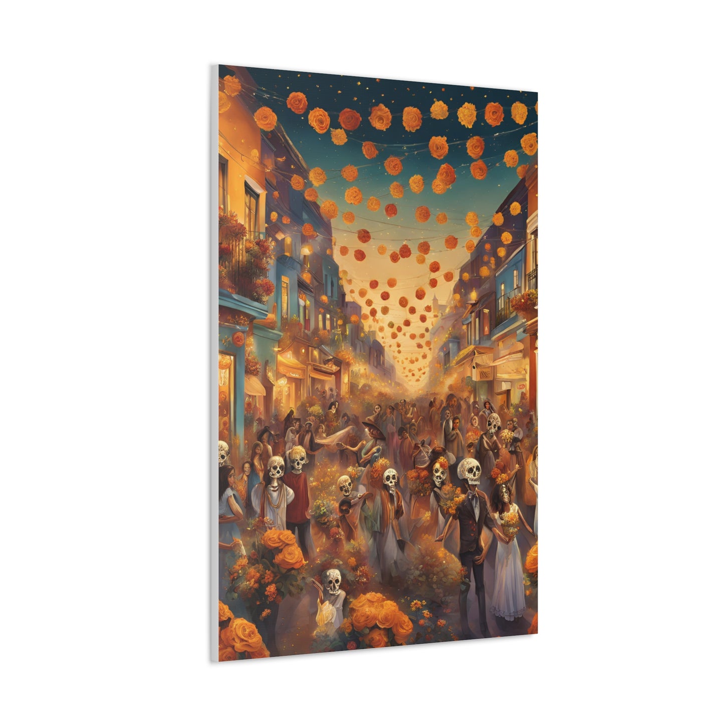 Day of the Dead Canvas Gallery Wraps - Vibrant Celebration Art