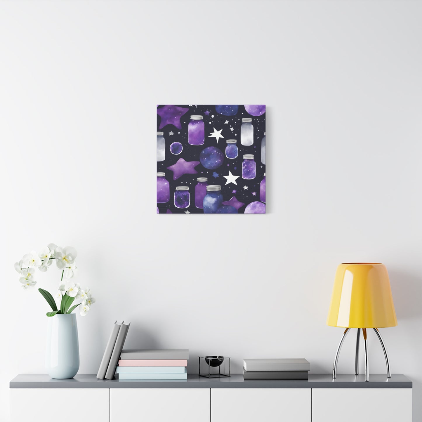 Dreamer's Cosmic Starry Night Canvas – Celestial Wall Art for Inspired Home Decor