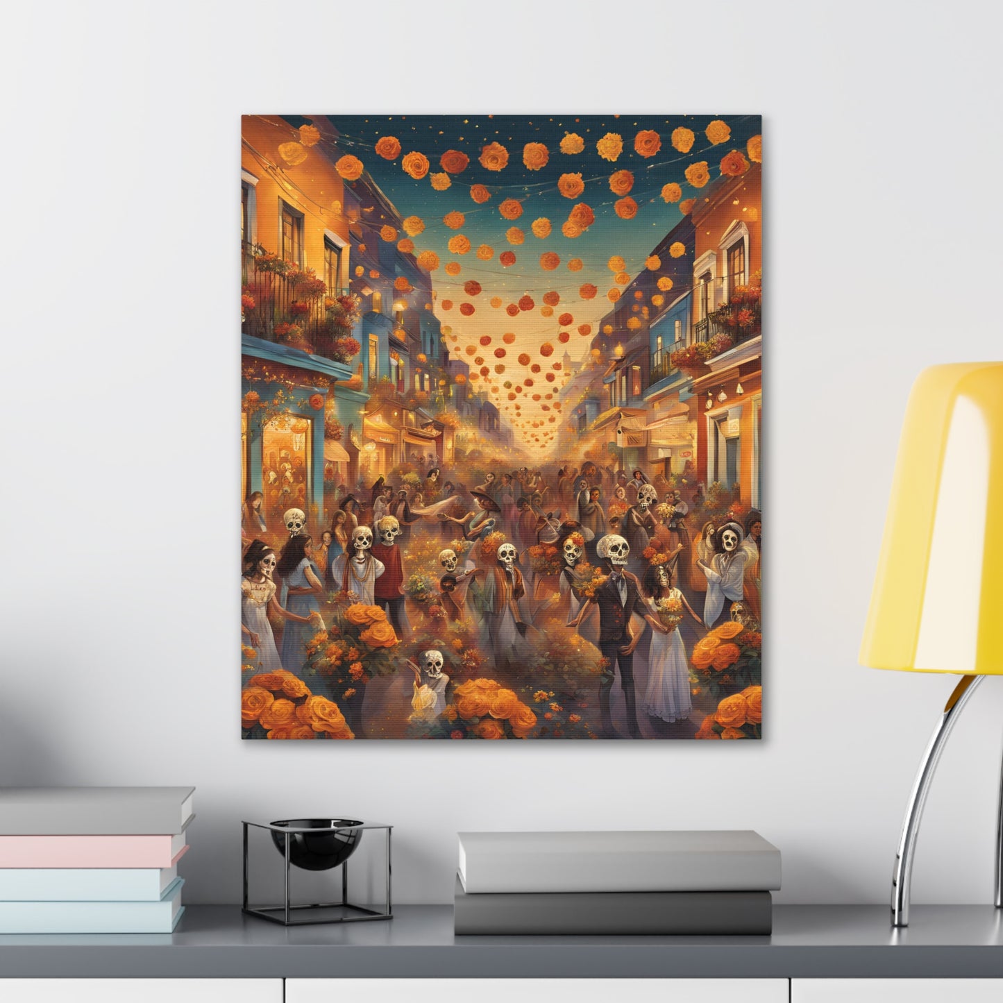 Day of the Dead Canvas Gallery Wraps - Vibrant Celebration Art