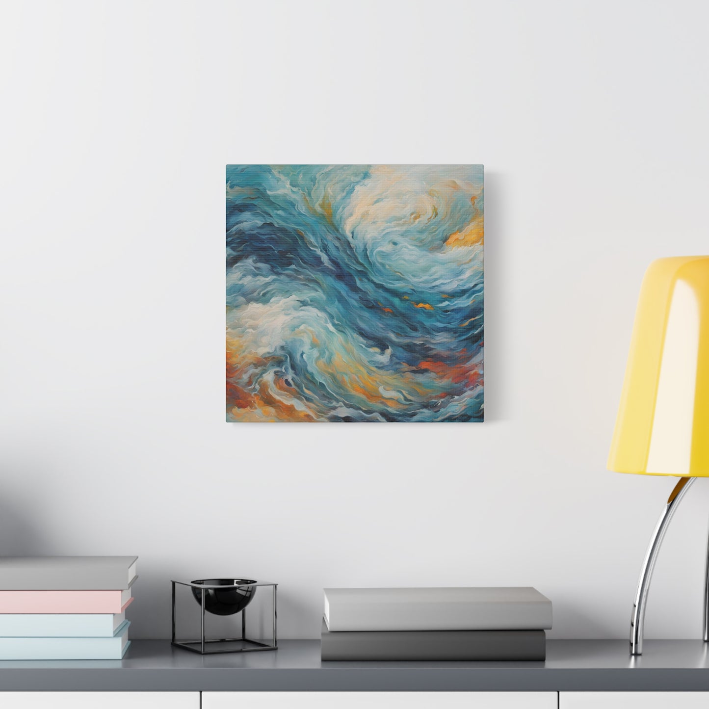 Abstract Ocean Wave Canvas Art