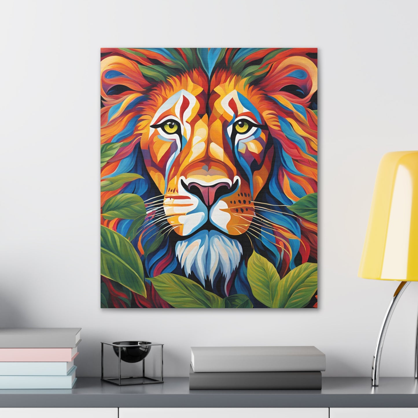 Canvas Art Print - Lion with a Human Face