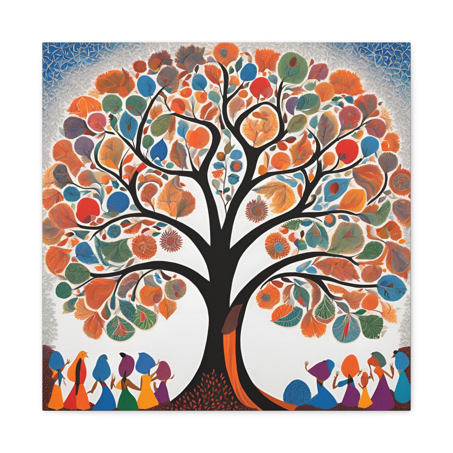 Vibrant Tree of Life Canvas Gallery Wrap