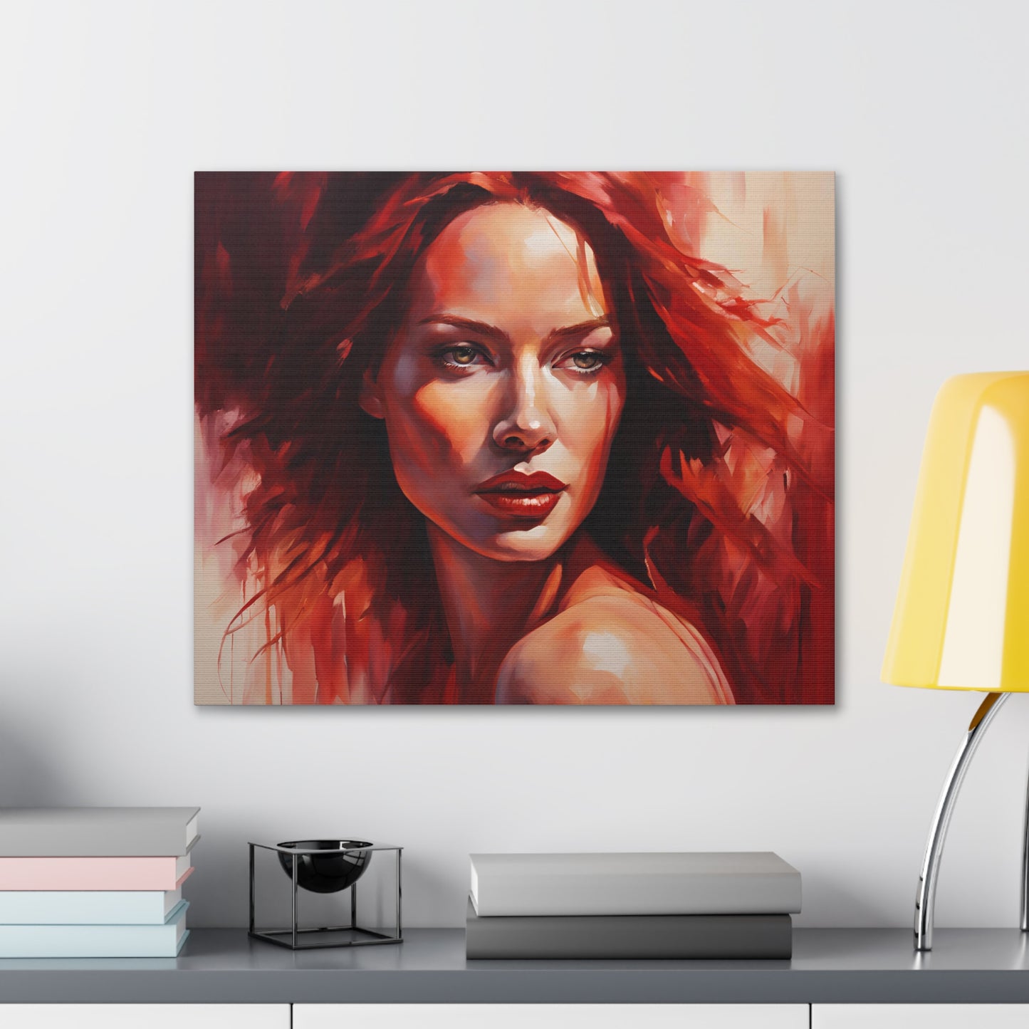 Stunning Canvas Gallery Wrap - Bold Red Art for Modern Spaces