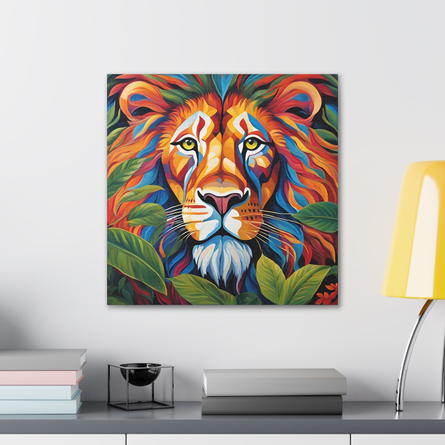 Canvas Art Print - Lion with a Human Face