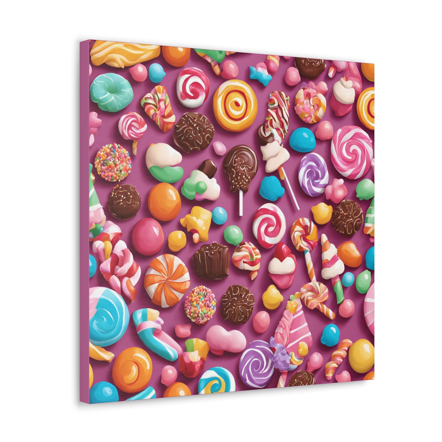 Canvas Gallery Wraps - Candy-Themed Sweet Treat Wall Art for Decor Lovers