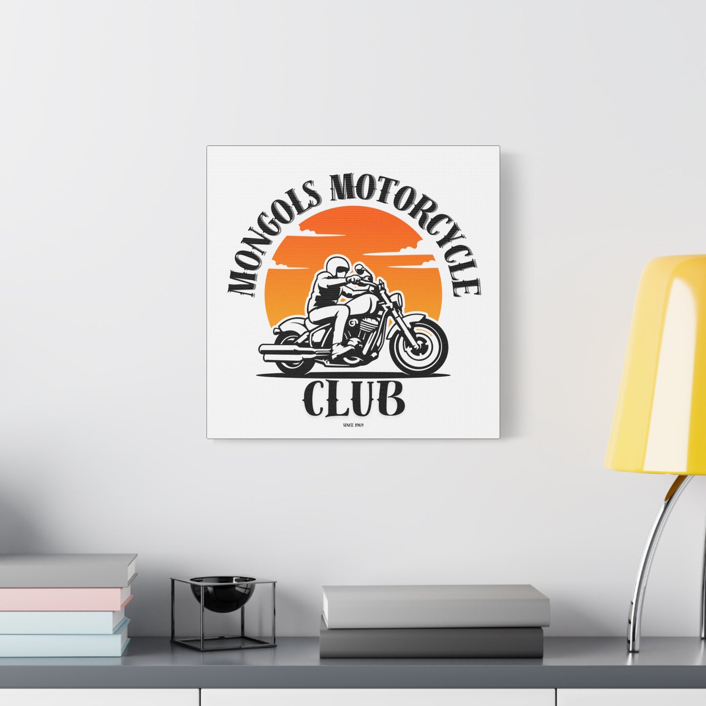 Mongols Motorcycle Club Canvas Art – Bold Wall Decor for True Bikers