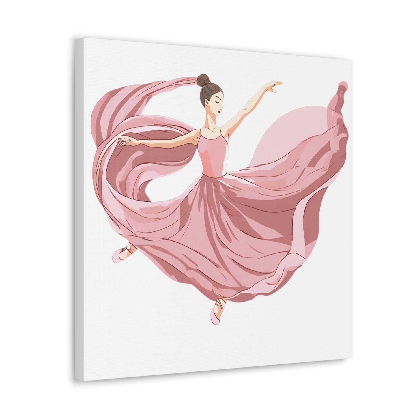 Elegant Ballet Canvas Gallery Wrap - Graceful Dancer Wall Art for Home Decor