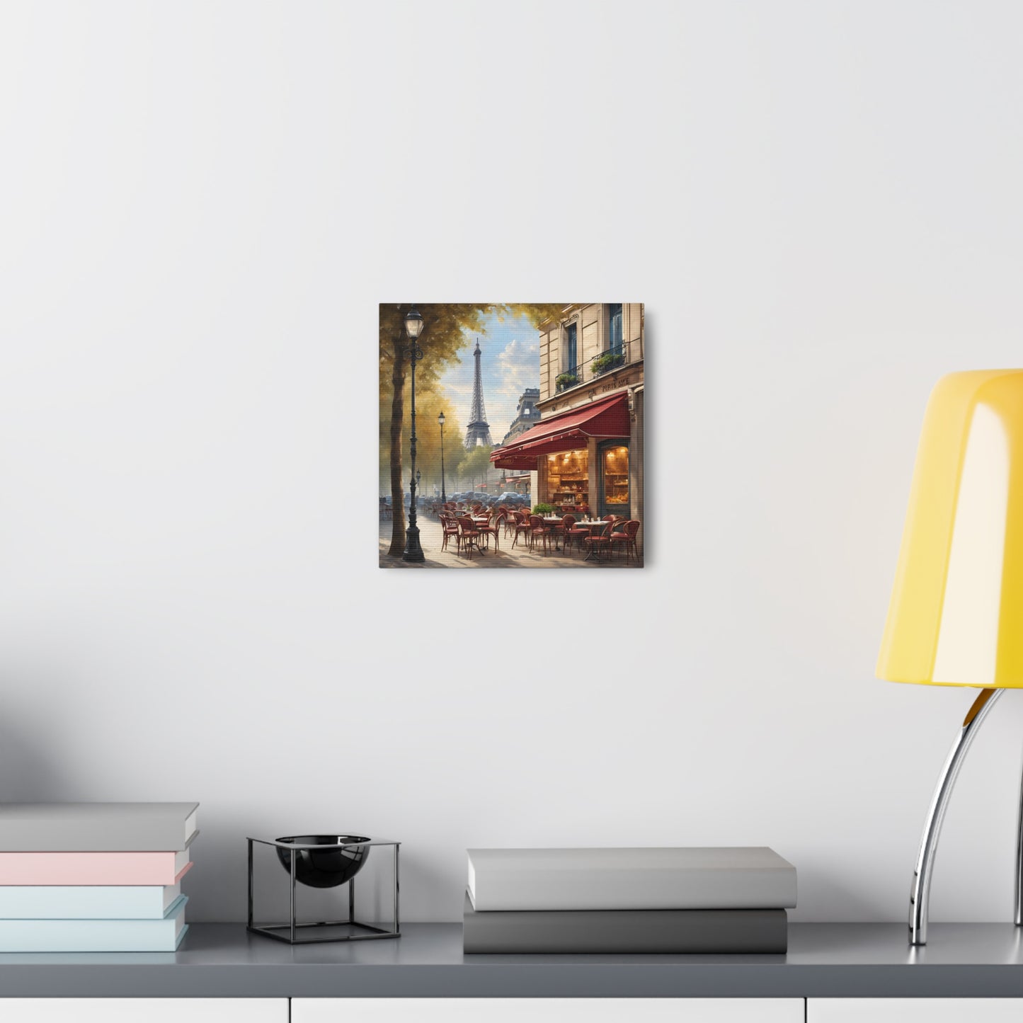 Parisian Café Canvas Gallery Wrap - Scenic Wall Decor for Home & Office