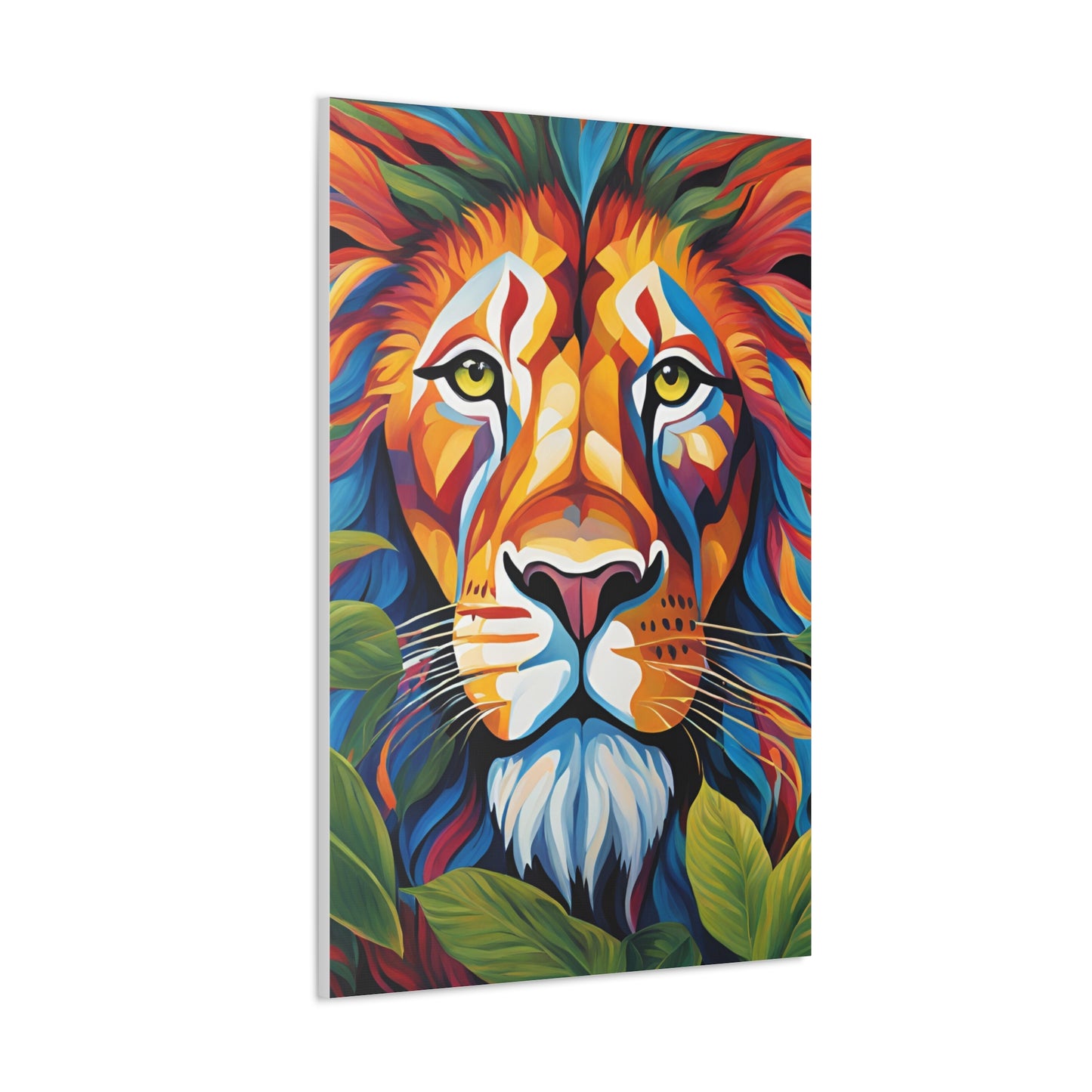 Canvas Art Print - Lion with a Human Face