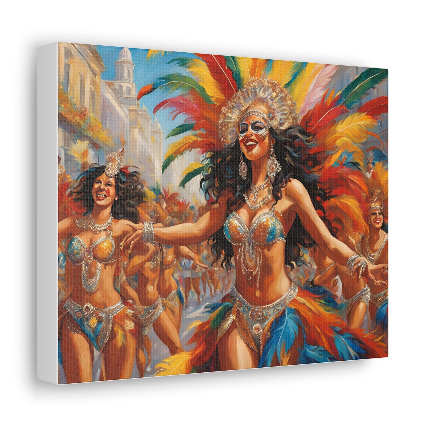 Carnival Celebration Canvas Gallery Wraps - Vibrant Art for Carnival in Brazil