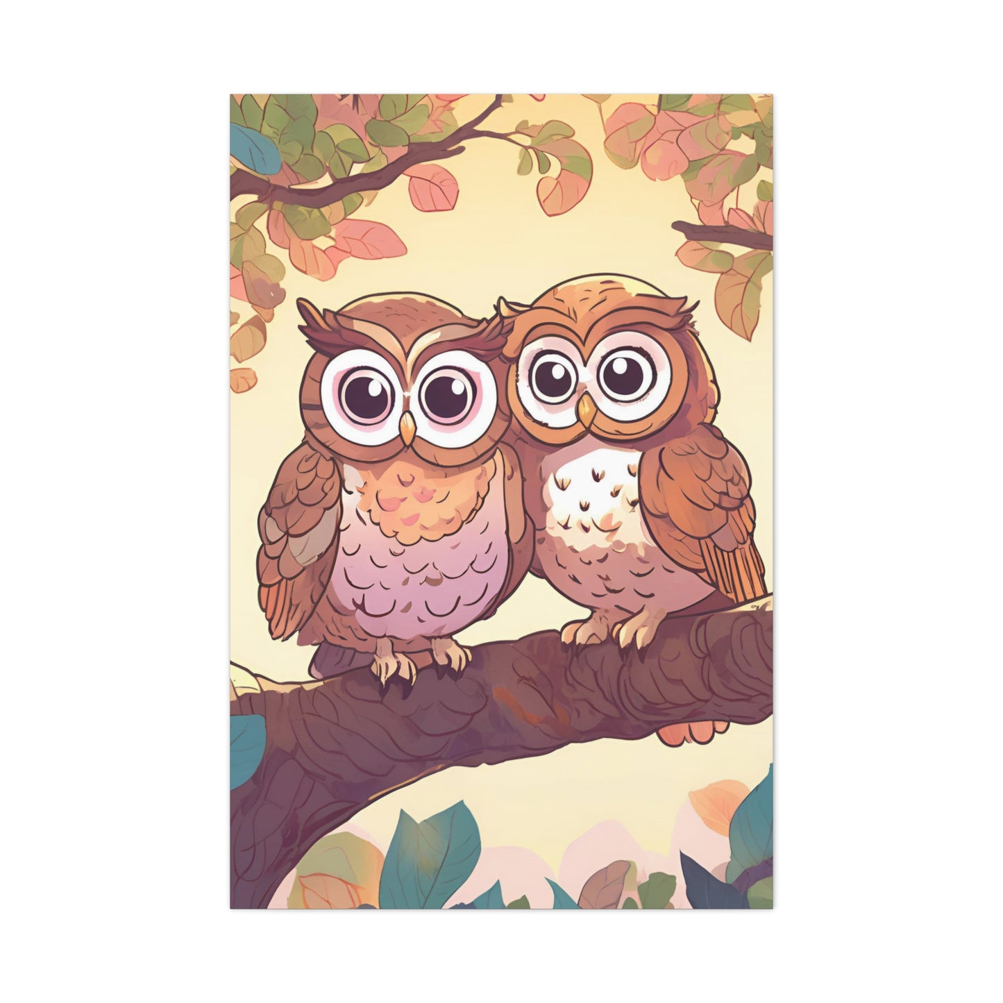 Charming Owl Canvas Gallery Wrap - Perfect Wall Art for Nature Lovers