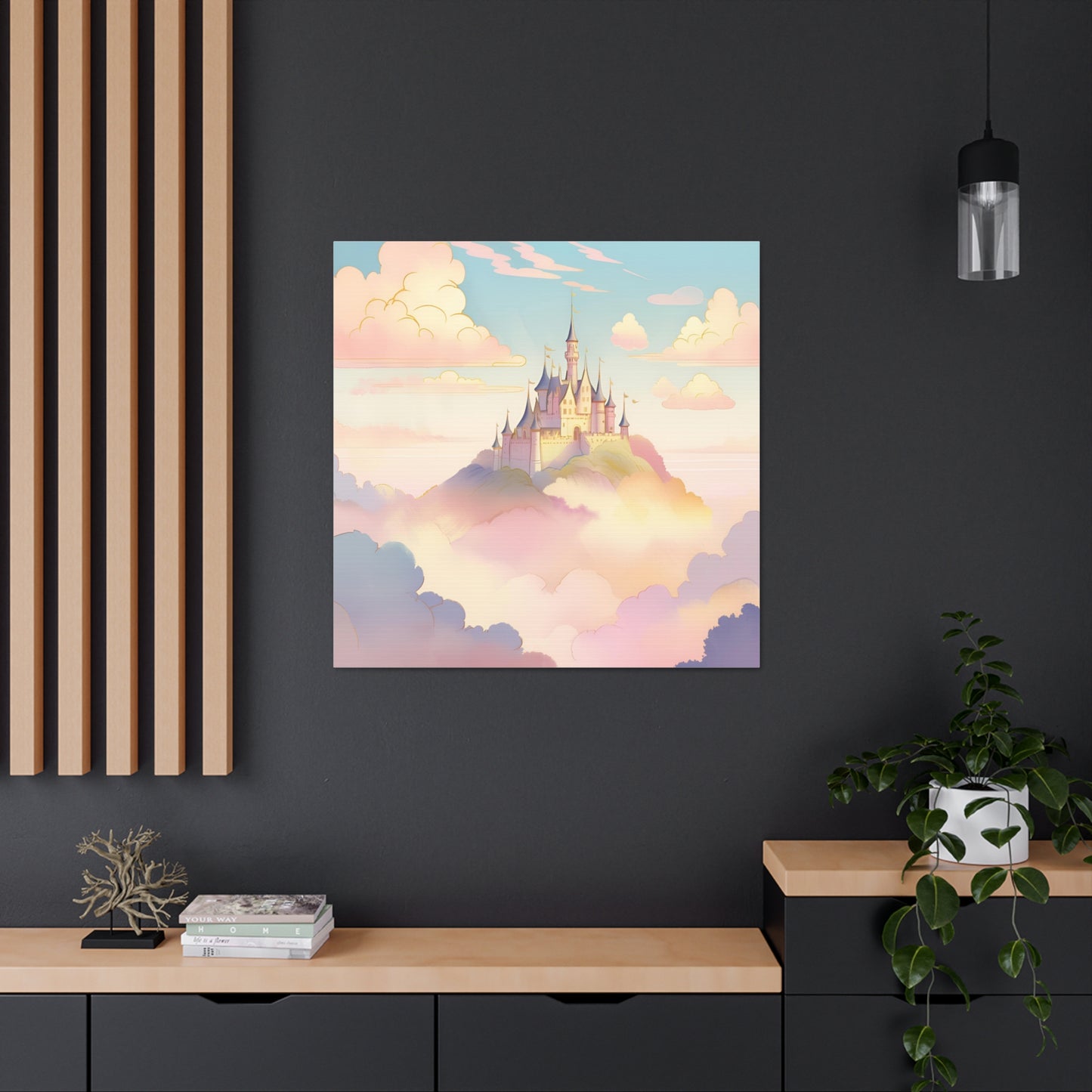 Magical Castle Canvas Gallery Wrap – Enchanting Wall Art for Dreamy Decor