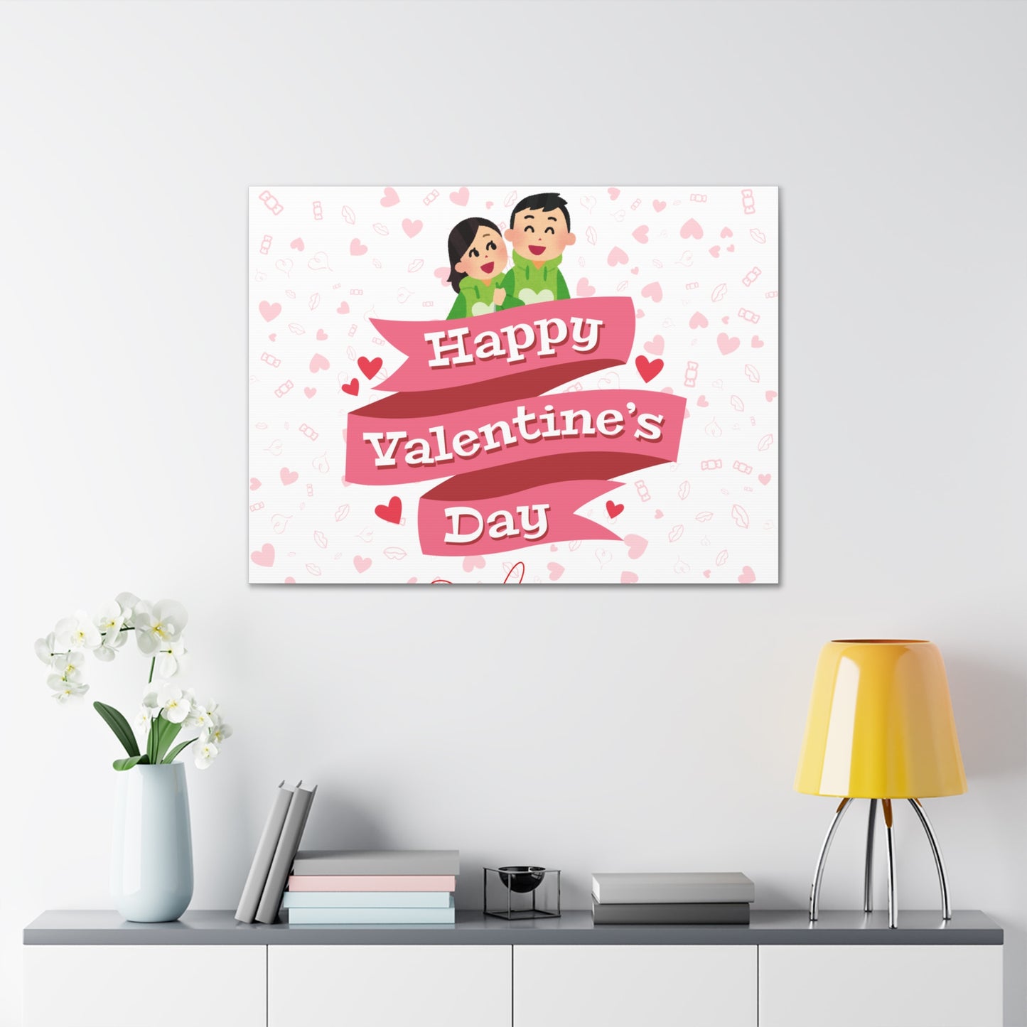 Valentine's Day Canvas Wrap