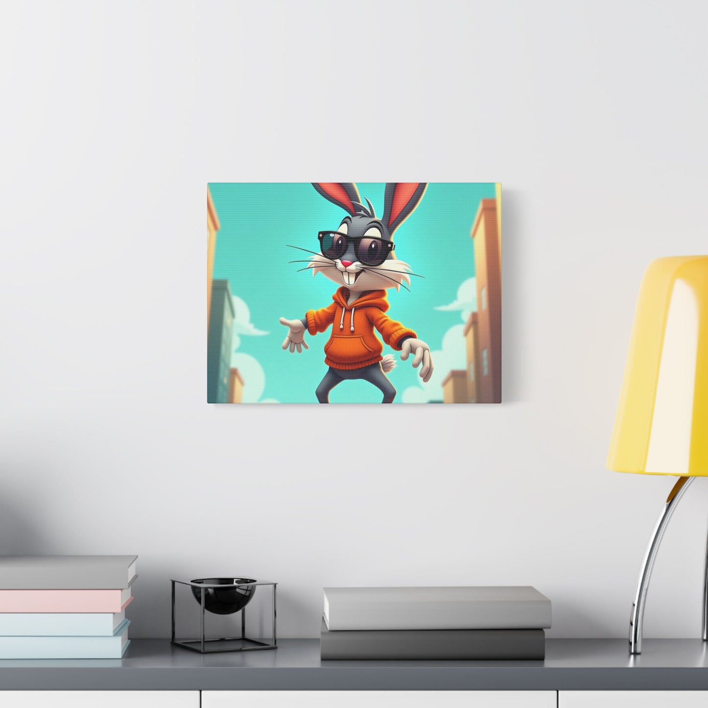 Canvas Print - Cool Cartoon Rabbit Wall Art