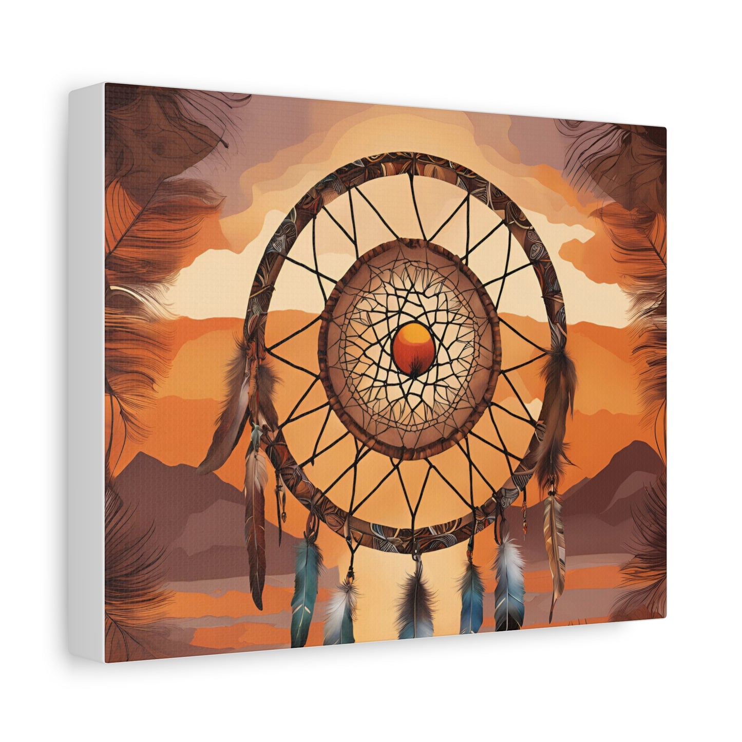 Dreamcatcher Matte Canvas Art – Bohemian Wall Decor for Free-Spirited Dreamers