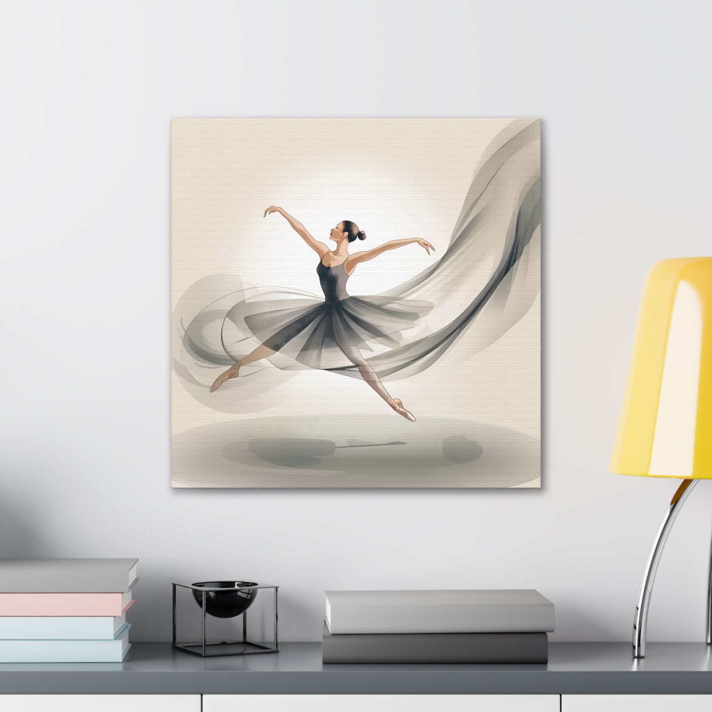 Elegant Ballerina Canvas Gallery Wrap – Chic Wall Art for Dance Lovers