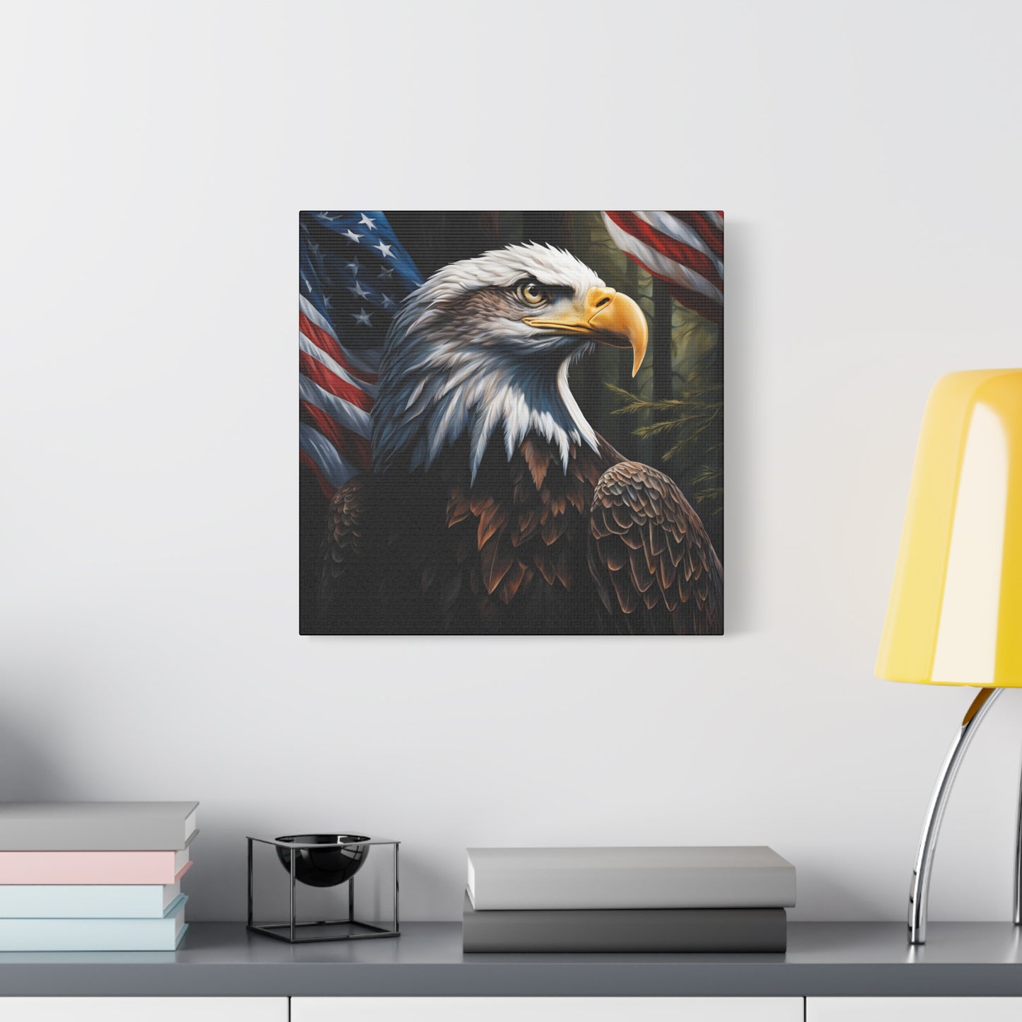 Patriotic Eagle Canvas Wall Art – Inspiring American Pride Home Decor