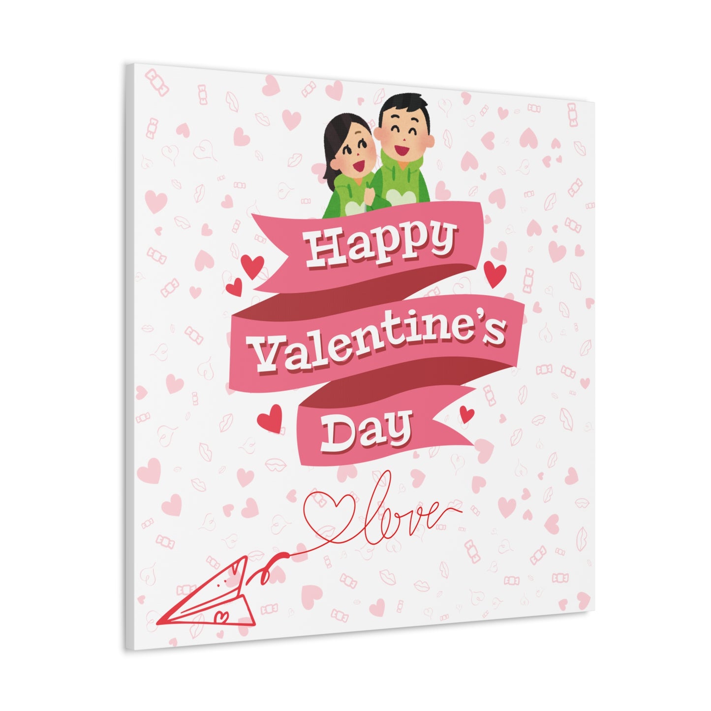 Valentine's Day Canvas Wrap